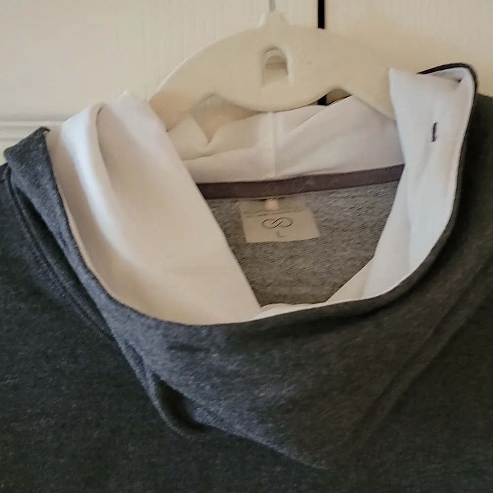 CALIA by Carrie Underwood women's size L long sleeve gray cowlneck  top - Picture 2 of 12
